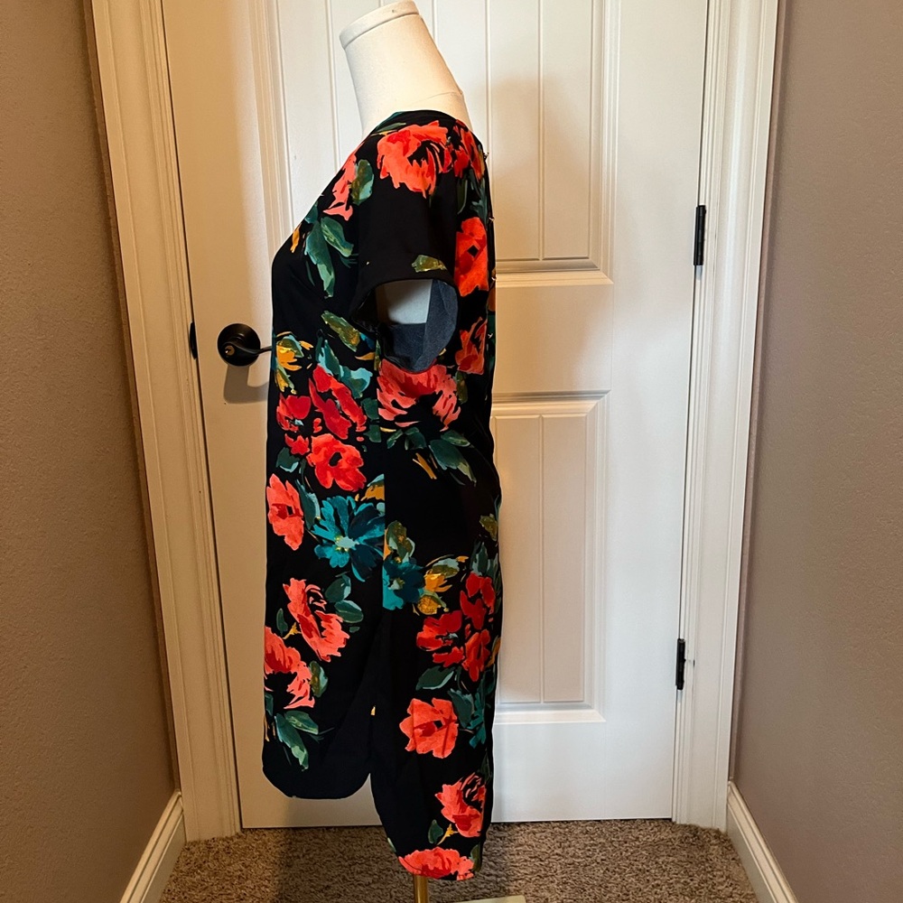 a new day Black Floral Dress - Picture 2 of 4
